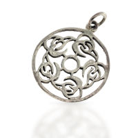 925 Sterling Silberanhänger - Keltisches Medaillon...