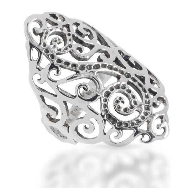 925 Sterling Silberring - Ranken 60 (19,1 Ø) 9,1 US