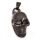 Edelstahlanhänger Totenkopf schwarz