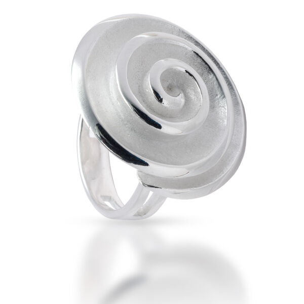 925 Sterling silver ring - spiral 58 (18,4 Ø) 8,4 US