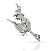925 Sterling Silver Pendant - "Noita Witch"