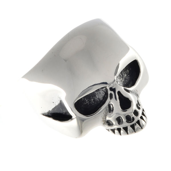 Edelstahlring - Totenkopf Poliert 70 (22,2 Ø) 13 US