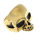 Edelstahlring - Totenkopf PVD-Gold 70 (22,2 Ø) 13 US