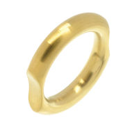 Edelstahlring - mattiert gold 52 (16,6 Ø) 06 US