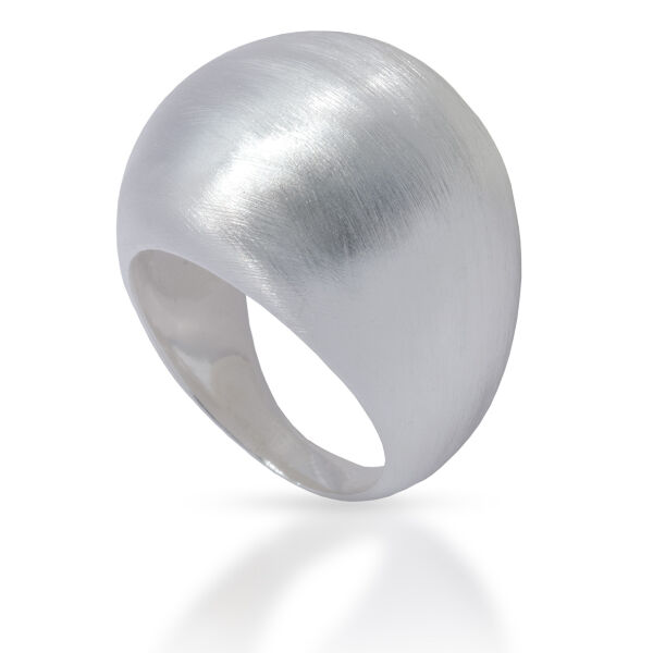 925 Sterling Silberring - Mattiert 58 (18,4 Ø) 8,4 US