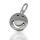 925 Sterling Silberanhänger - Smilie
