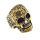 Stainless steel ring - skull - different colors PVD-Gold 50 (15,9 Ø) 05 US
