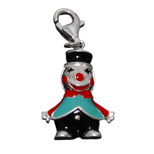 925er Sterling Silber Anhänger - Clown
