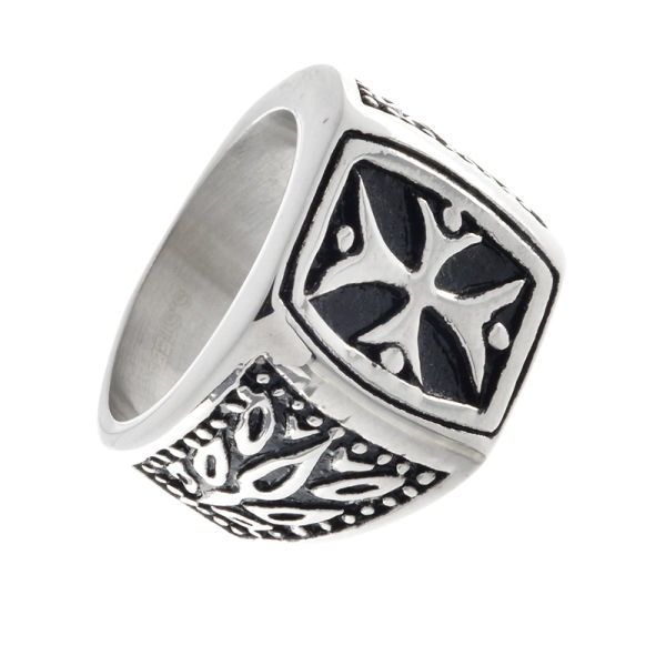 Edelstahlring Kreuzdesign 65 (20,7 Ø) 11 US
