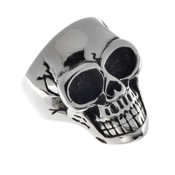 Edelstahlring/Totenkopf 11