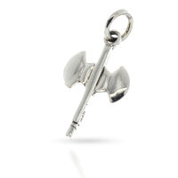 925 Sterling silver pendant - double axe