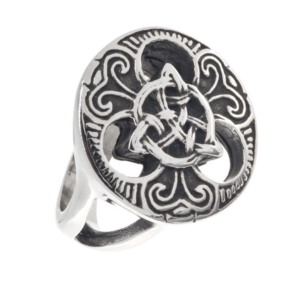 Stainless Steel Ring - Celtic Triskelion  55 (17,5 Ø) 07 US