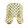 Stainless Steel Bangle - Chessboard - PVD-Gold