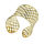 Stainless Steel Bangle - Chessboard - PVD-Gold