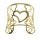 Stainless Steel Bangle - Heart - PVD-Gold