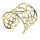 Stainless Steel Bangle - Heart - PVD-Gold
