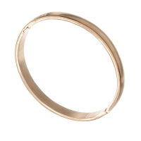 Armreif mattiert - rund 8 mm PVD-Rosegold