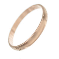 Armreif mattiert - rund 8 mm PVD-Rosegold