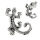 Silberohrstecker - Gecko