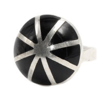 925 Sterling Silberring - Perlmuttoptik Weiß 56 (17,8 Ø) 7,6 US