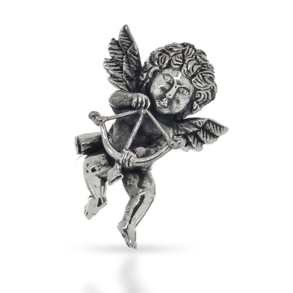 925 Silberanhänger – Cupido mit großem Bogen