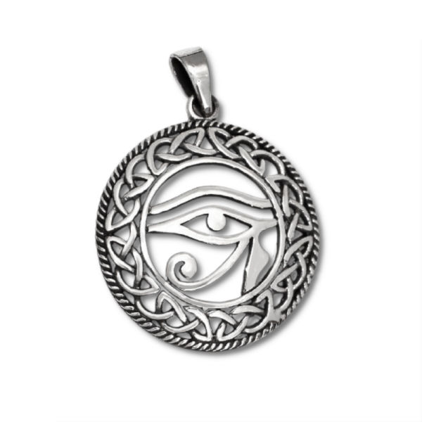 925 Sterling Silberanhänger - Auge des Ra "Levin"