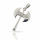 925 sterling silver pendant - double axe