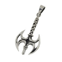 925 Sterling Silberanhänger - Doppelaxt
