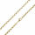4 mm pea chain - PVD-Gold 45 cm
