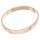 Armreifen - oval römische Ziffern ca. 68 x 58 x 8 x 2 mm - PVD-Rosegold