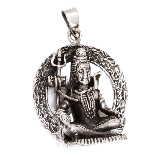 925 Sterling Silberanhänger - Shiva