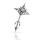 925 sterling silver pendant - Devil on cross “Ollie”