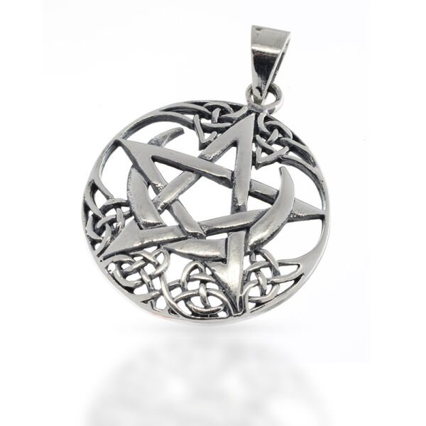925 Sterling Silberanhänger - Pentagramm "Omar"