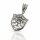 Shield Pendant with Fleur-de-Lis and Crown in 925 Sterling Silver