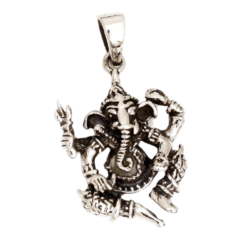 925 Sterling Silberanhänger - Ganesha "Klaus"