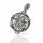 925 Sterling Silberanhänger - Drachenanhänger mit keltischem Knoten aus Doppelkopf
