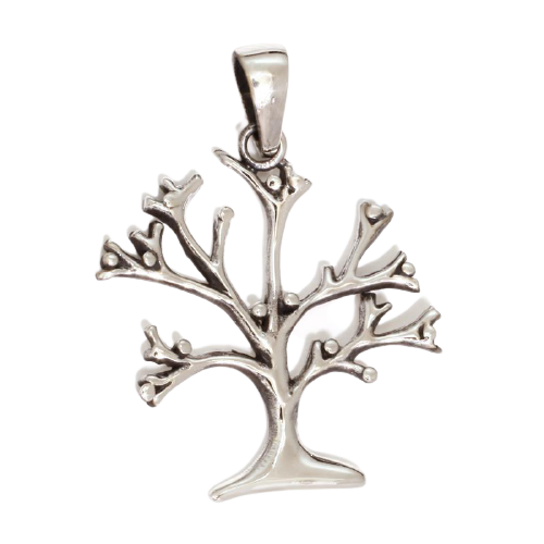 925 Sterling Silberanhänger - Baum