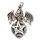 Drachen-Pentagramm mit plastischen Flügeln aus 925er Silber