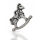 925 Sterling Silberanhänger - Schaukelpferd