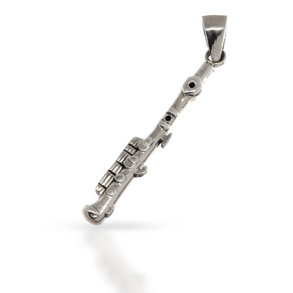 925 Sterling Silberanhänger - Flöte "Eva Maria"