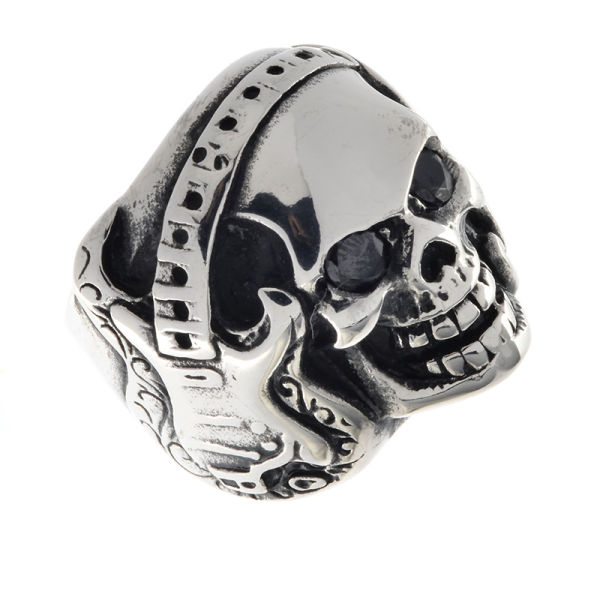 Edelstahlring/Totenkopf 52 (16,6 Ø) 06 US