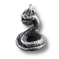 925 Sterling silver pendant - snake "Pluto"