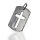 925 Sterling Silberanhänger - Dogtag mit Kreuz "Lilly"