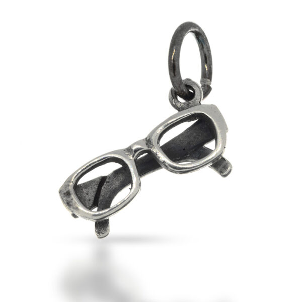 925 Sterling Silberanhänger - Brille