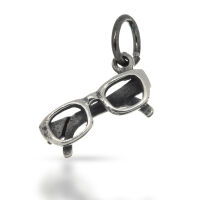 925 Sterling Silberanhänger - Brille