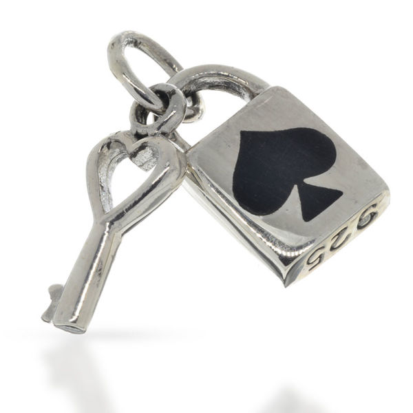 Silver Pendant Lock with Key "Noah"