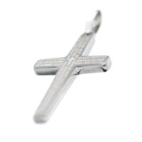 Edelstahlanhänger - Kreuz mit "Vater Unser" stahl