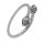 Stainless Steel Bangle with Snake Heads Steel