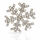 925 Sterling Silver Pendant – Snowflake with Dense Cubic Zirconia Setting