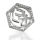 925 Sterling Silberanhänger - Om mit C/Z Cubik Zirkonia "Sunyata"